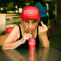 Hold For Plain | White Letters on a Red Hat - Hold for Plain